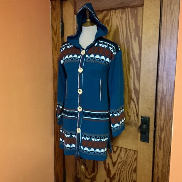 Vintage 70s OOAK. Bell sleeve Shacket - Picture 8 of 11